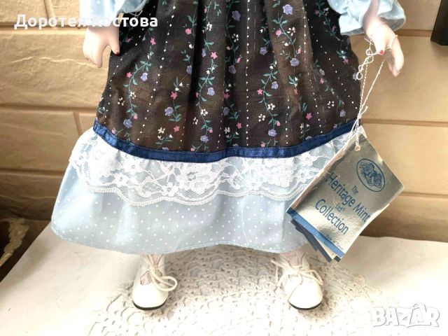 ALLISON нова красива порцеланова кукла от бисквитен порцелан, снимка 5 - Антикварни и старинни предмети - 52459103