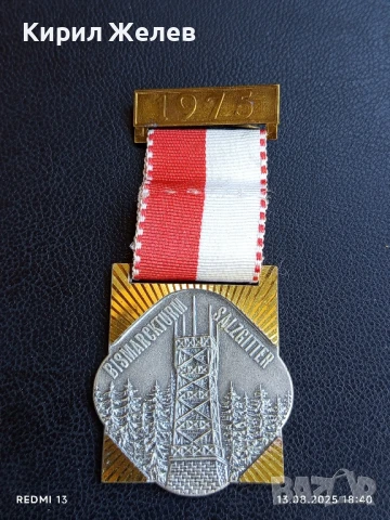 Медал кулата Бисмарк в Салзгитер Германия за КОЛЕКЦИЯ 24315, снимка 4 - Антикварни и старинни предмети - 51357197