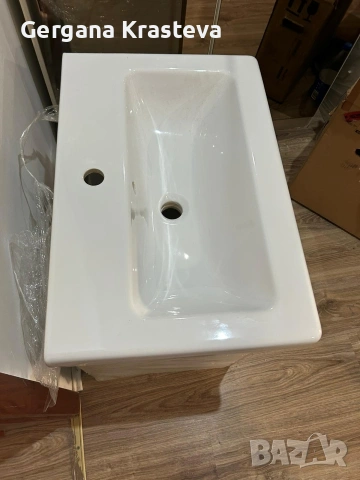 мивка с долен висящ шкаф за баня нови, снимка 2 - Мивки - 53864872