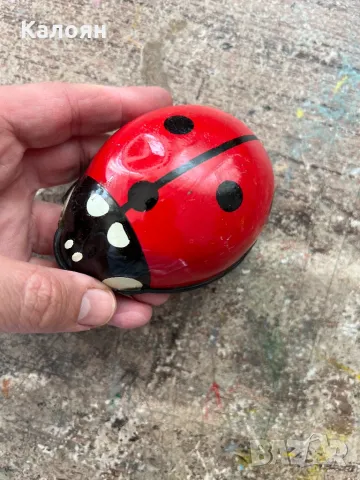 Метална играчка калинка от Чехословакия , снимка 4 - Други - 49977157