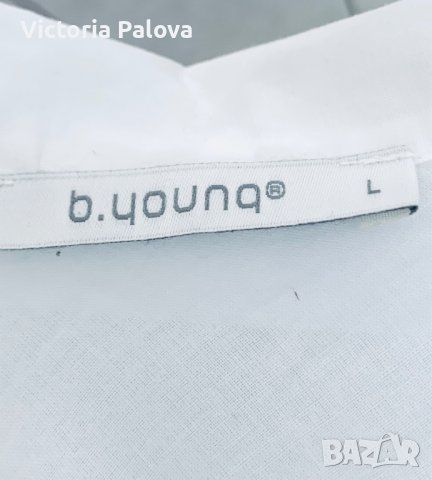 Много красива бяла блуза B. JOUNG, снимка 8 - Корсети, бюстиета, топове - 41622222