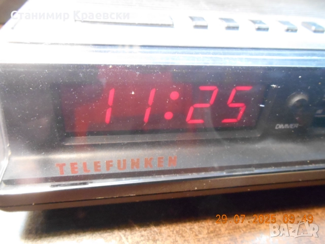 Telefunken Digitale 10 -2 Radio clock alarm - vintage 81, снимка 2 - Други - 51576673