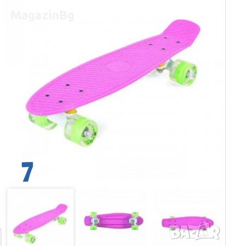 Скейтборд Penny board* LED Пениборд Светещи Колела * Пени Борд , снимка 11 - Скейтборд, ховърборд, уейвборд - 38697773
