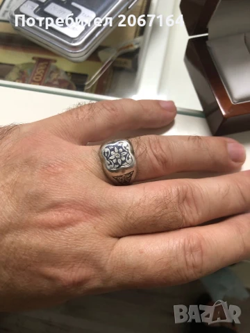 СССР сребърен пръстен Кубачи, снимка 5 - Пръстени - 50586616