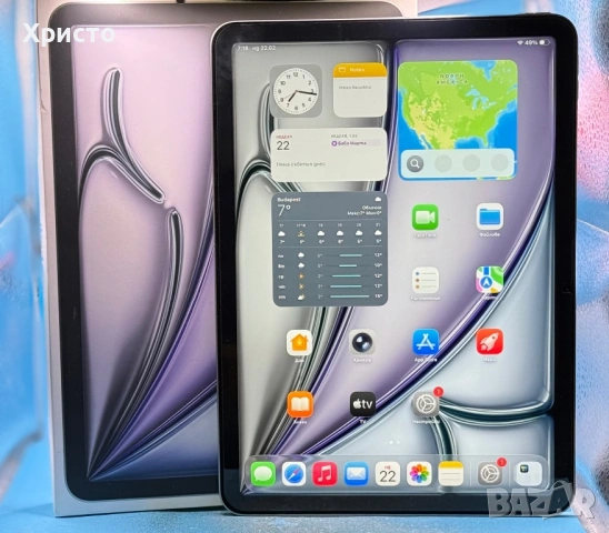 ГАРАНЦИОНЕН!!! Apple iPad Air 11, M3, 256GB, Wi-Fi, Space Gray , снимка 2 - Таблети - 53587889