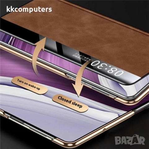 Huawei Mate X6 View Window / Auto Wake Up Кожен Калъф и Протектор, снимка 12 - Калъфи, кейсове - 51955244