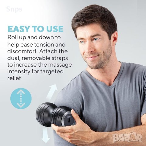 Фоумролер масажор за шия, гръб, рамене, крака, целенасочен, високоинтензивен вибрационен масаж , снимка 6 - Масажори - 41062933