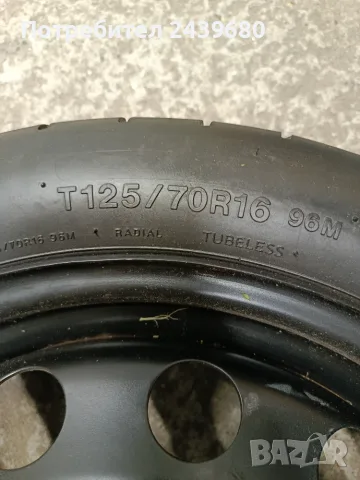 Резервна гума патерица 16" 5×112, снимка 2 - Гуми и джанти - 56358276