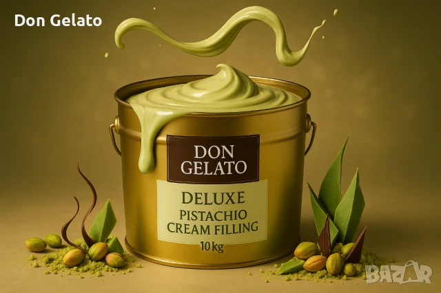 Крем пълнеж с шамфъстък Don Gelato Deluxe – 10 кг, снимка 2 - Други - 51268358