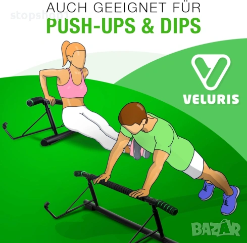 лост за набирания – Здрав лост за набирания [до 200 кг] – Лонт за врата без монтаж – 20 см по-висока, снимка 2 - Фитнес уреди - 53859374