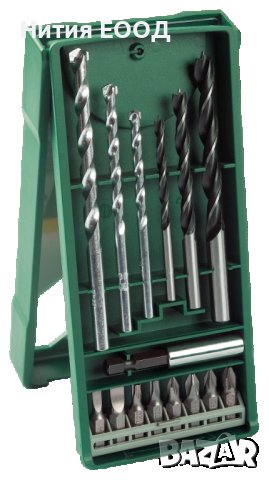 Bosch Mini X-line комплект накрайници и свредла 15 части+ отвертка, 2607017654, снимка 5 - Отвертки - 40761483