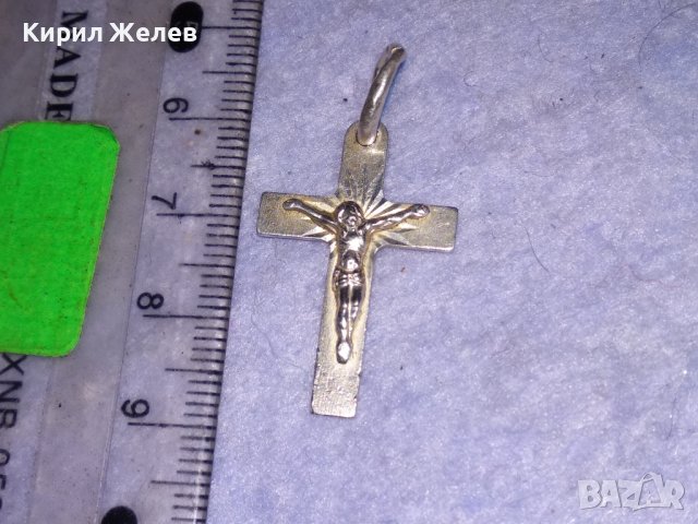 КРАСИВО КАТОЛИЧЕСКО СРЕБЪРНО РАЗПЯТИЕ КРЪСТ БИЖУТЕРСКА ИЗРАБОТКА 38431, снимка 3 - Колиета, медальони, синджири - 41337140