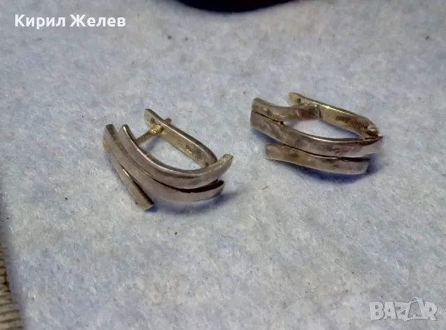 АРТИСТИЧЕН ФЕШЪН МОДЕЛ СРЕБЪРНИ ОБЕЦИ СРЕБРО 925 МАЙСТОРСКА РЪЧНА РАБОТА 48248, снимка 2 - Обеци - 49682876