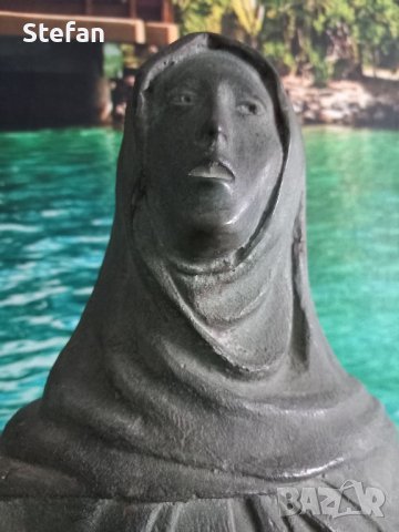 Стара бронзова статуя, снимка 4 - Антикварни и старинни предмети - 42462465