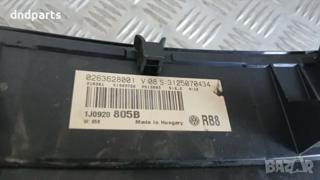 Километраж VW Golf 4 2000 1J0920805B 0263628001 Volkswagen Golf IV (1998-2004), снимка 3 - Части - 55945607