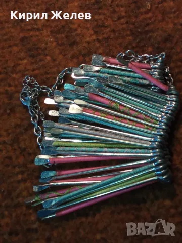 СТИЛНА ВИНТИДЖ АРТ СТИЛ СРЕБРИСТА ЦВЕТНА ОГЪРЛИЦА 47412, снимка 11 - Колиета, медальони, синджири - 47298513