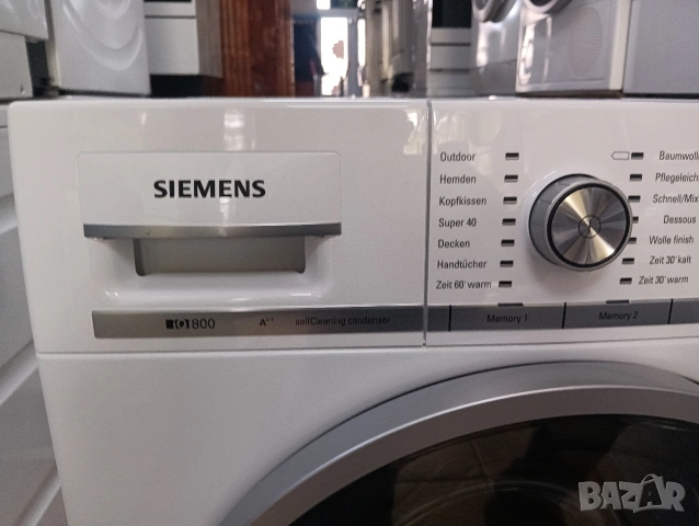 Като нова сушилня с термопомпа Сименс Siemens IQ800 A++ 8кг 2 години гаранция!, снимка 7 - Сушилни - 53730038