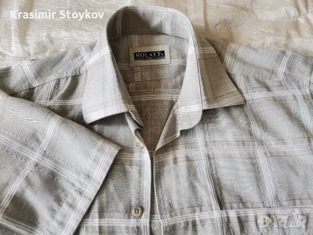 Мъжка риза къс ръкав , снимка 2 - Ризи - 50241209