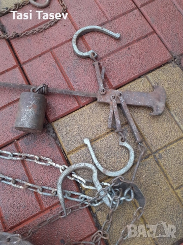 Стари кантари с топуз - 100 кг и 20 кг, снимка 2 - Антикварни и старинни предмети - 52672756