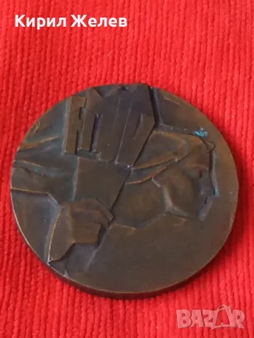 FMJD 1945-1970 Световна федерация на демократичната младеж ЮБИЛЕЕН РЯДЪК БРОНЗОВ ПЛАКЕТ 32095, снимка 13 - Антикварни и старинни предмети - 38165216