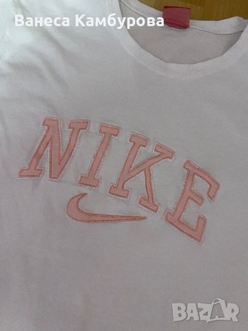 Бяла тениска Nike , снимка 2 - Тениски - 41592141
