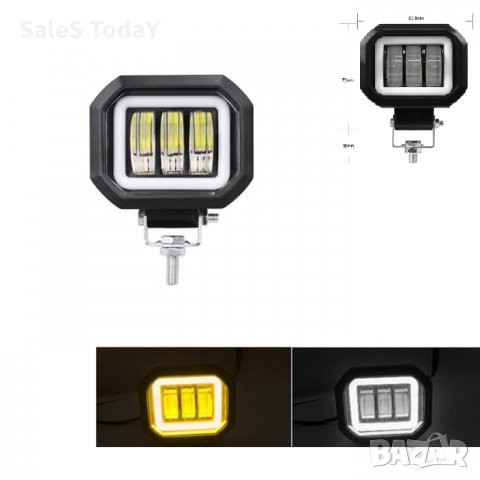 Диоден халоген за кола, 10-30V, 92.8/ 76мм., 6000К
