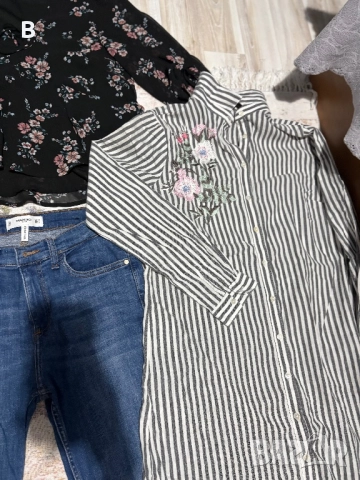 Комплект дънки + панталони + блузи размер S, снимка 4 - Комплекти - 52586631
