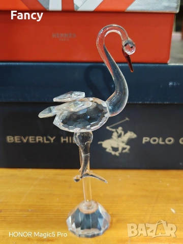 Кристална фигура 16/7 см, снимка 2 - Декорация за дома - 53452790