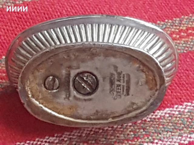 Посребрена бензинова запалка RONSON, снимка 4 - Антикварни и старинни предмети - 53295826