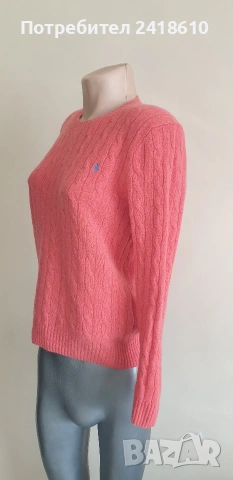 POLO Ralph Lauren Cable Wool / Cashmere Knit Womens Size L - XL ОРИГИНАЛ! Дамски Пуловер !, снимка 10 - Блузи с дълъг ръкав и пуловери - 53579190