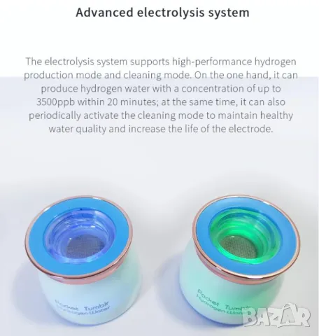 Йонизатор Водороден Генератор за Вода Алкална Вода Канген Водородна Бутилка за Водородна Вода SPEPEM, снимка 15 - Други - 48443429