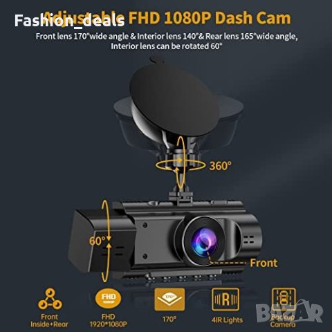 Нова компактна камера за кола автомобил рекордер Dash Cam Видеорегистратор, снимка 6 - Друга електроника - 40890841
