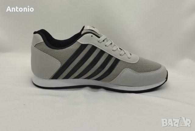 Мъжки маратонки 6461 сиво-бяло Гигант номера 45,46,47,48, снимка 3 - Спортни обувки - 41410599