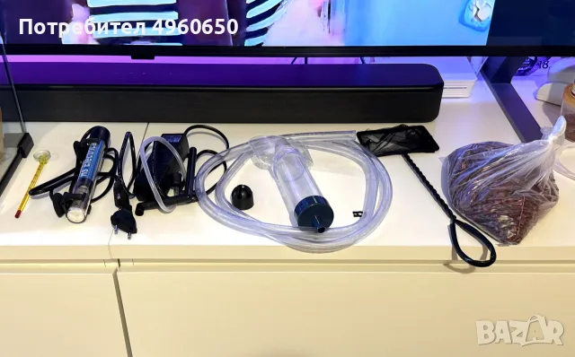Аквариум Repti Planet 8 л + пълен комплект оборудване, декорации и препарати, снимка 2 - Аквариуми - 56235471