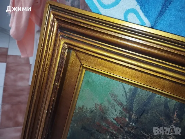 перфектна маслена картина, снимка 7 - Антикварни и старинни предмети - 47481005