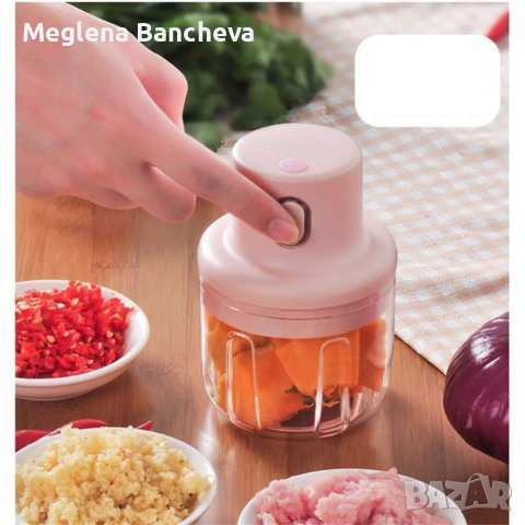 Мини Чопър за чесън и подправки , снимка 5 - Чопъри и пасатори - 42385315