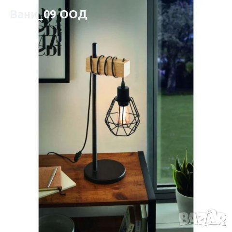 Настолна лампа в индустриален стил, снимка 1 - Настолни лампи - 41148596