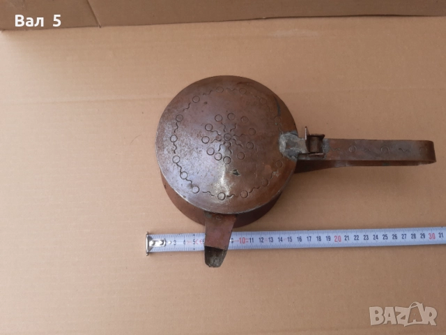 Старо медно котле за греяна ракия , менче , менец, снимка 5 - Антикварни и старинни предмети - 52108018