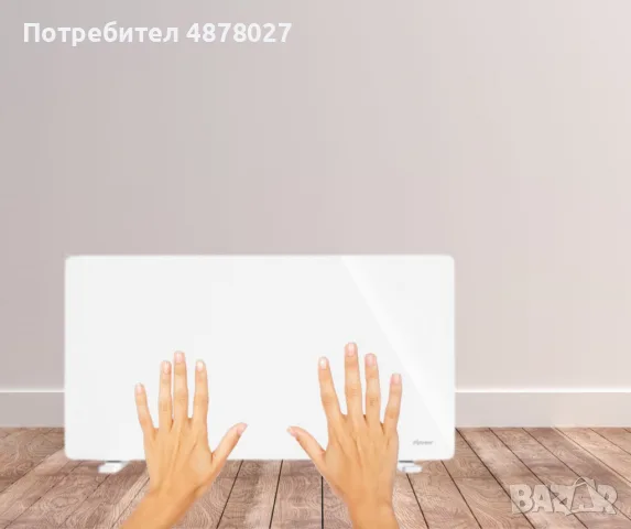 Конвекторна печка , 2000W, алум.нагревател, стъклен панел, Wi-Fi, снимка 4 - Отоплителни печки - 56238737