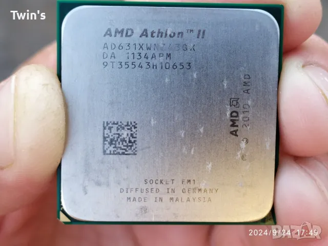 AMD Athlon™ II X4 631 Quad-Core 4MB Cache, 2.60GHz 100W, Socket FM1 , снимка 7 - Процесори - 47349591