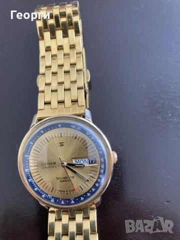 Мъжки оригинален часовник Edox, снимка 10 - Мъжки - 56315230