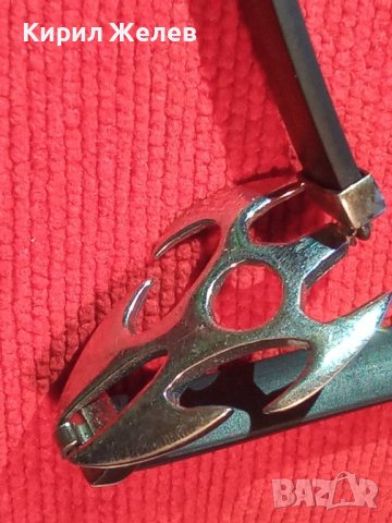 РОКАДЖИЙСКА СРЕБЪРНА МОДНА АРТ ГРИВНА СРЕБРО925 със СИЛИКОНОВА КАИШКА БУТИКОВО БИЖУ 27380