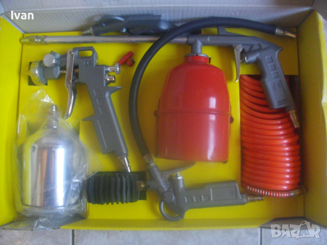 Нови Старо Качество Немски Оригинални Пневматични Инструменти-Комплект 5 бр-1998г.