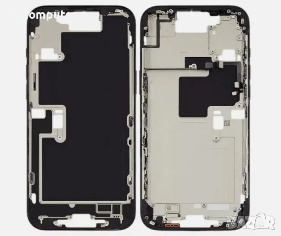 Среден борд за iPhone 16 Pro 6.3 / Черен / КЛАС B / E-SIM Баркод : 484584