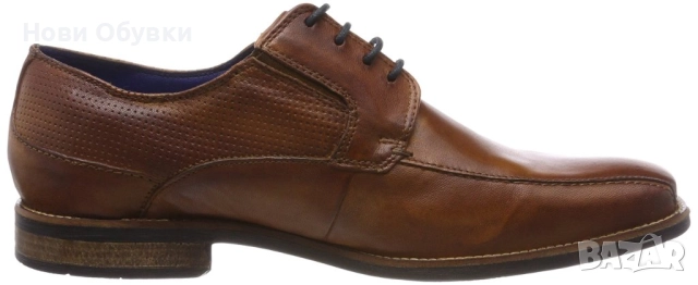 Bugatti, 44, нови, оригинални мъжки обувки, естествена кожа, снимка 2 - Официални обувки - 52091818
