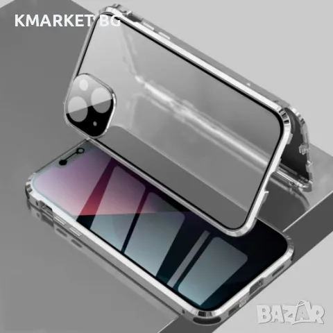 Apple iPhone 13 mini Удароустойчив Калъф Metal Frame с Магнит 360 Градуса Защита и Протектор, снимка 6 - Калъфи, кейсове - 48159662