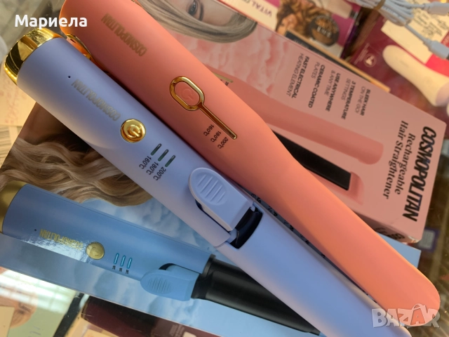 Комплект Безжични Маша и Преса за Коса / Cosmopolitan, снимка 2 - Преси за коса - 51677526