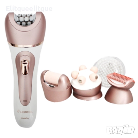 Комплект епилатор 5в1 Lexical, снимка 3 - Тримери - 52188819