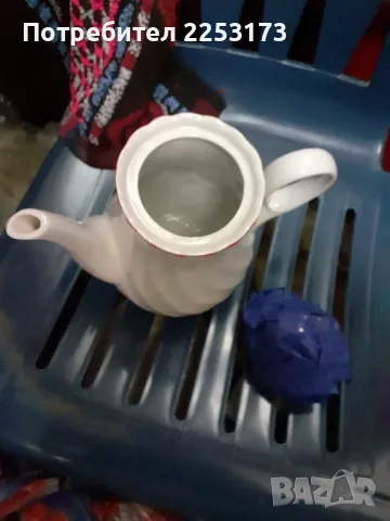 БГ кана с капак от порцелан, снимка 2 - Сервизи - 48695120