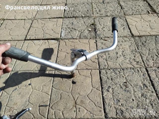 Алуминиево кормило 25.4 с лапа за стержен 28.6 за велосипед колело , снимка 2 - Части за велосипеди - 52231578